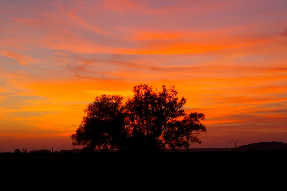 Sky silhouette landscape