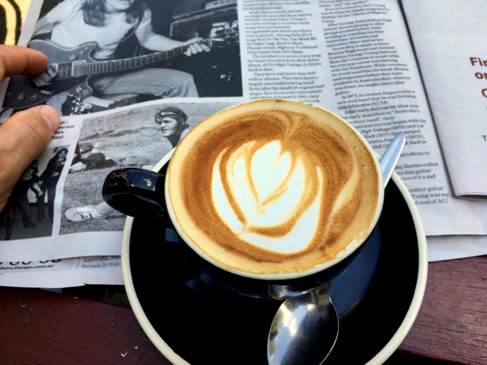 A Flat White for Reading of Malcolm Young