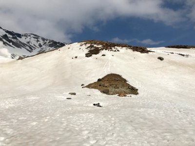 Hiking up Mt. Asahi