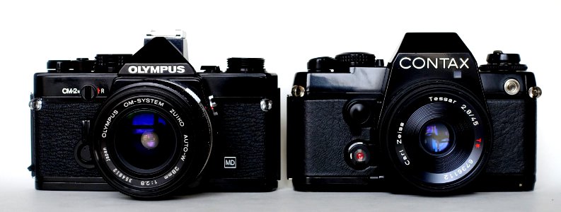 Olympus OM-2n / Contax 139 Quartz