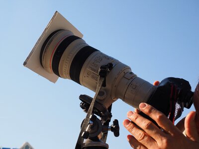 Professional equipment recording photo