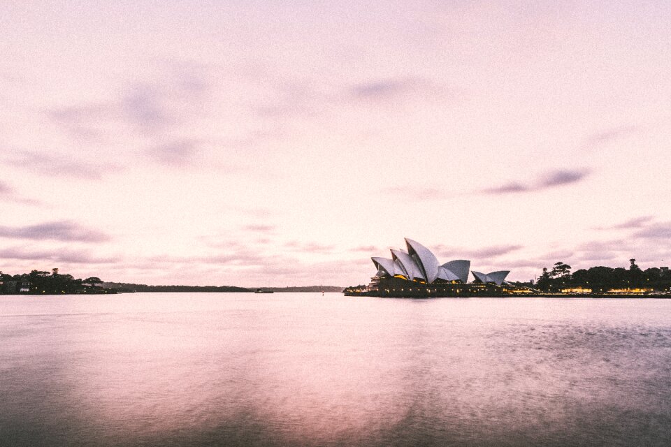 Australia lake architecture photo