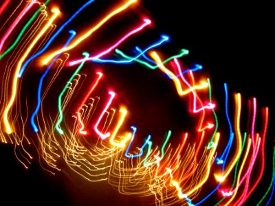 Lightpainting the Xmas Lights