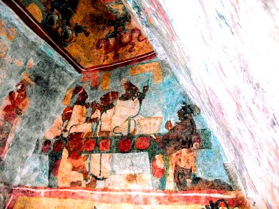 Murales de Bonampak, sacrifico ritual 2016