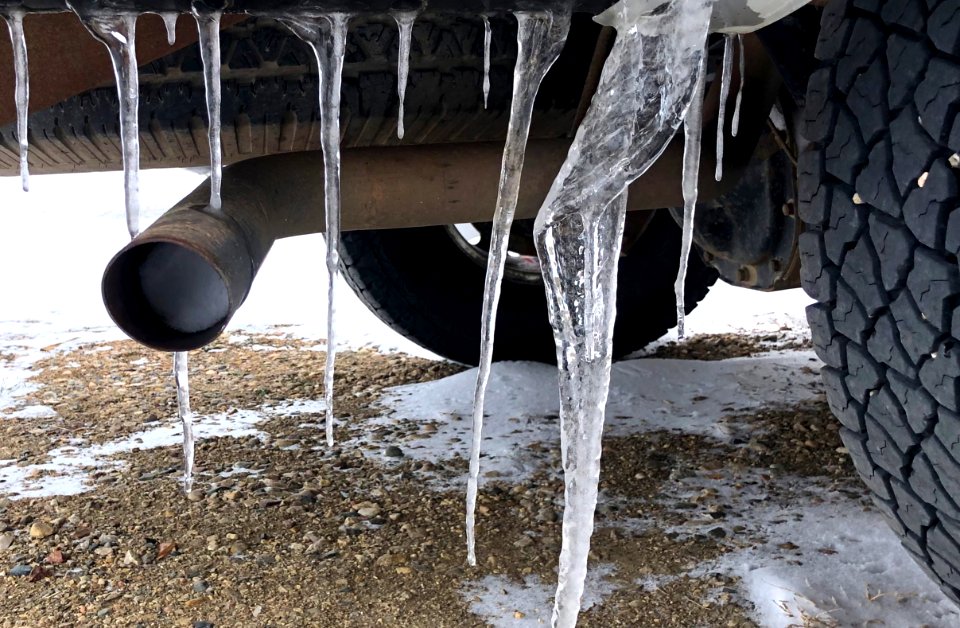 Under Truck Ice Sculpture
