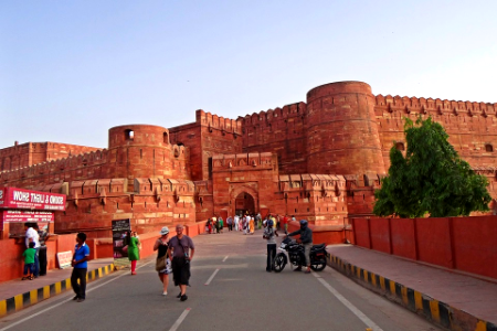 Main Entrance Agra Fort Unesco World Heritage photo