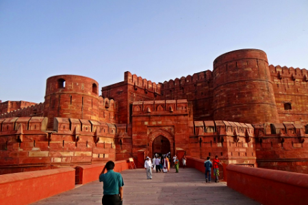 Main Entrance Agra Fort Castle Unesco Heritage Site photo