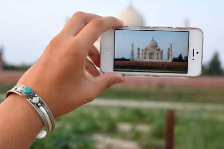 India Hand Agra Iphone Taj Mahal Picture Phone