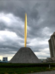 Golden spear monument Tokyo