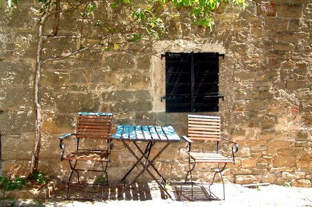 Rest wood chairs seat photo