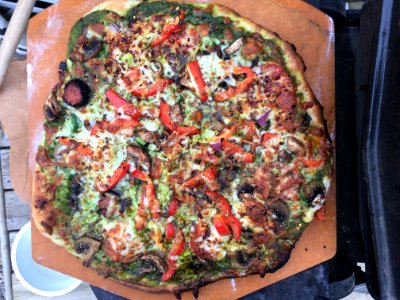 Another Green Monster Pizza