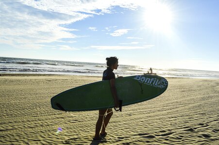 Surfer waves sea photo