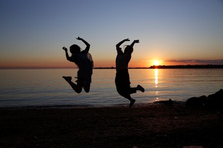 Silhouette portrait graduation