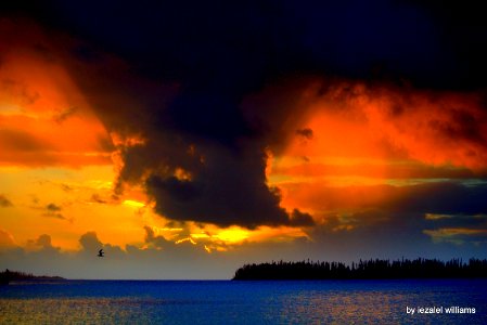 Cloudy sunset in Isle of Pines IMG 0696