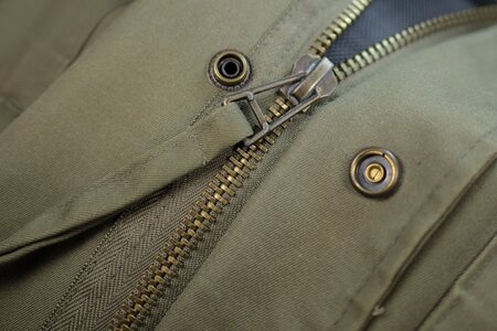 Detail jacket olive