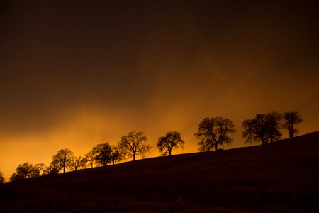 Dusk sky stars photo