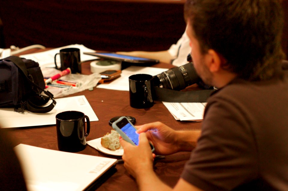 Tweeting at MIDEA workshop