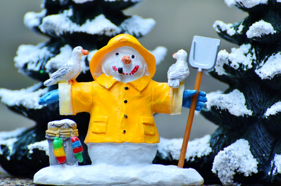 Snow figure christmas