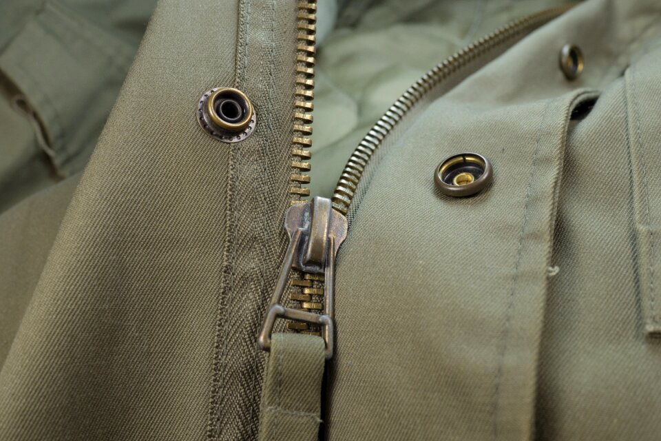 Detail jacket olive