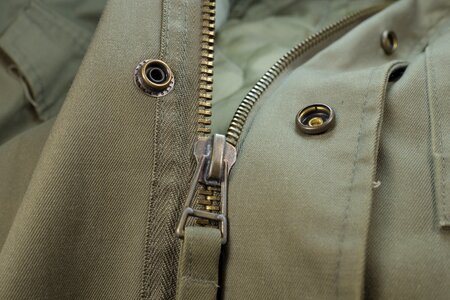 Detail jacket olive