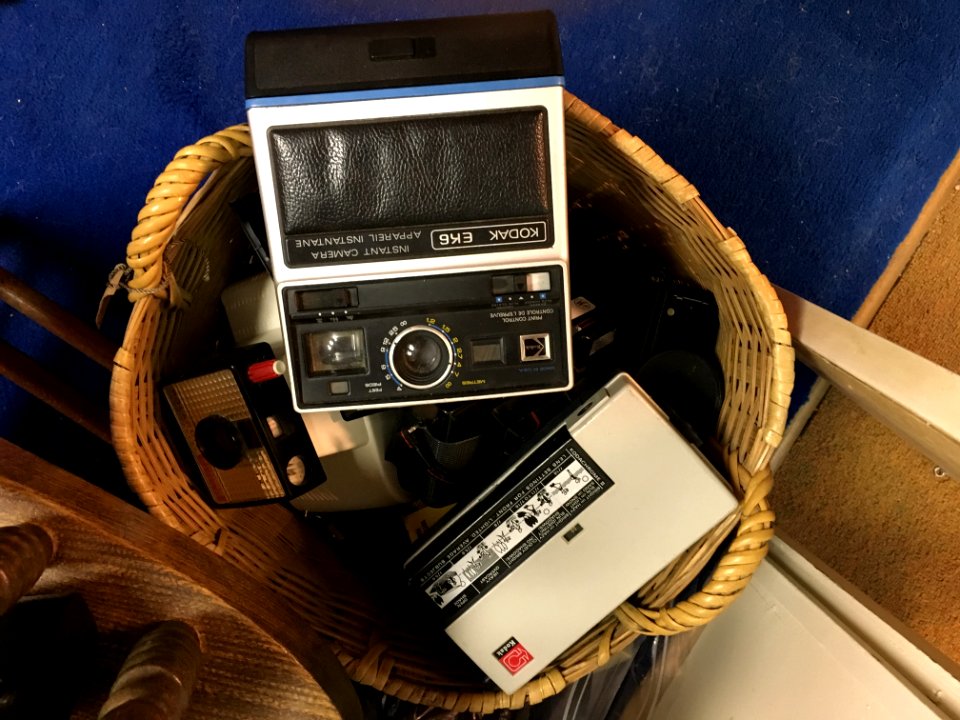Basket of Old Kodaks