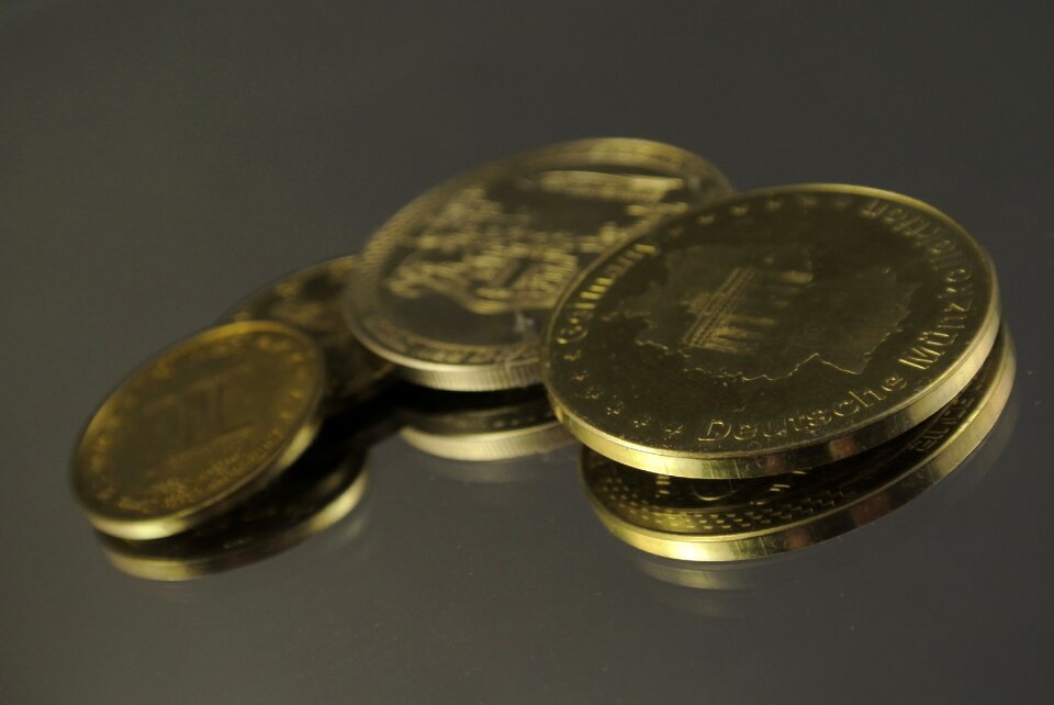 Coins money currency