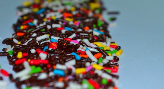Colorful sweet food
