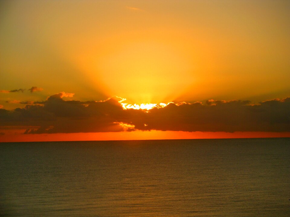 Florida orange sky sea
