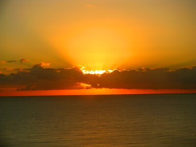 Florida orange sky sea photo