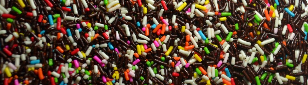 Colorful sweet food