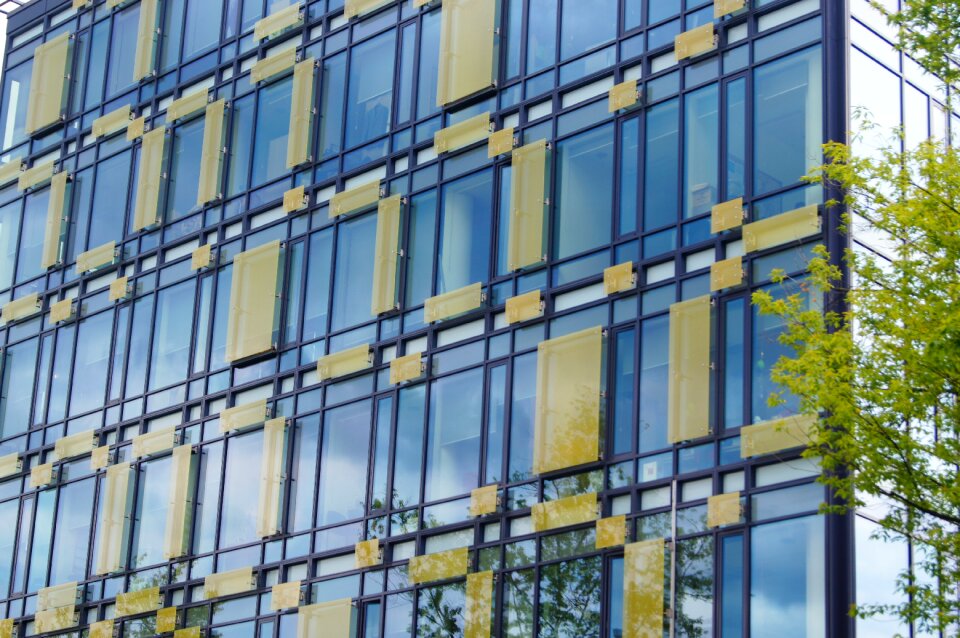 The window building glass modern buildings