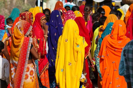 Women traditional clothing colorful