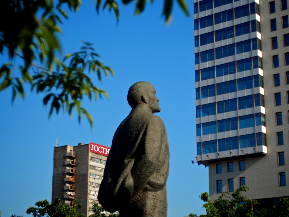 Behind Ilyich's stone nape photo