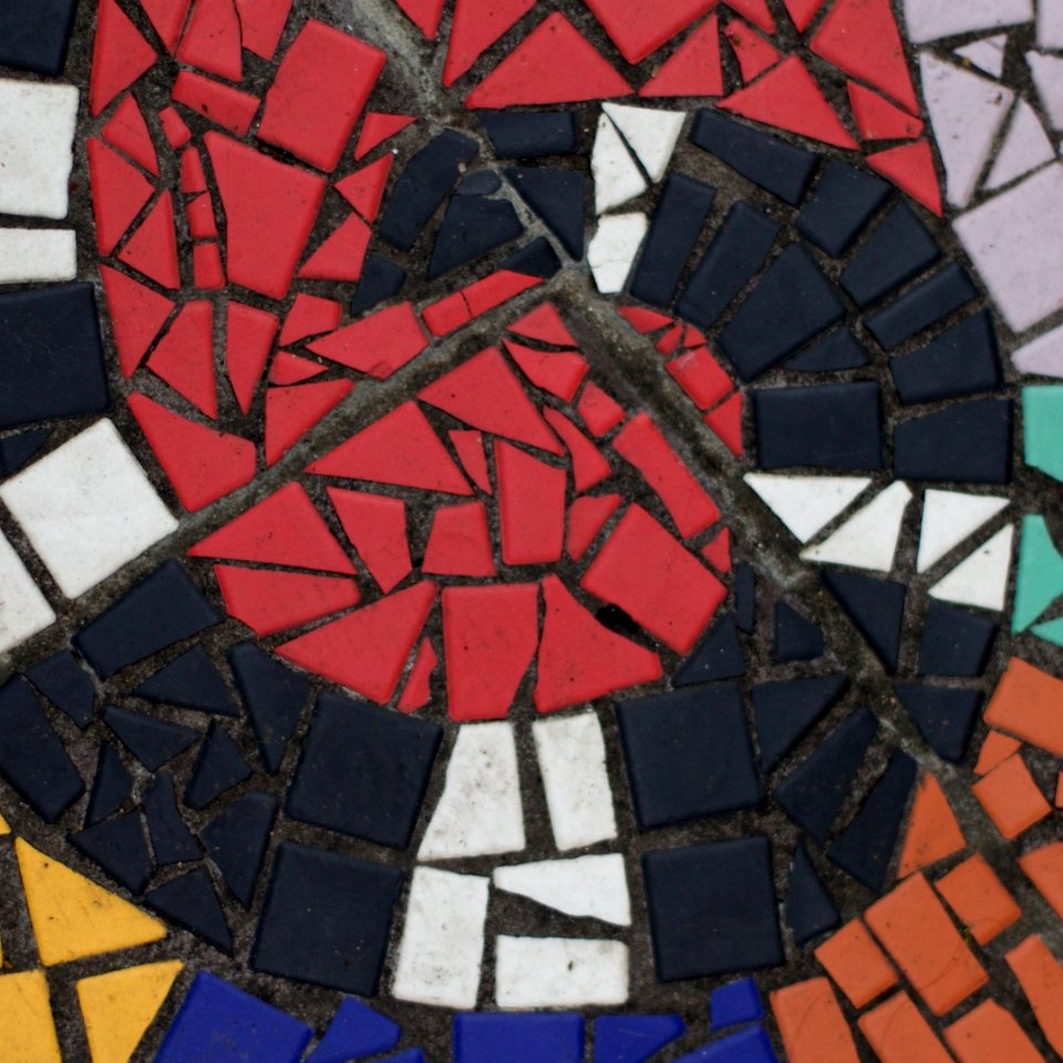 Mosaic Spiral (not quite circular)