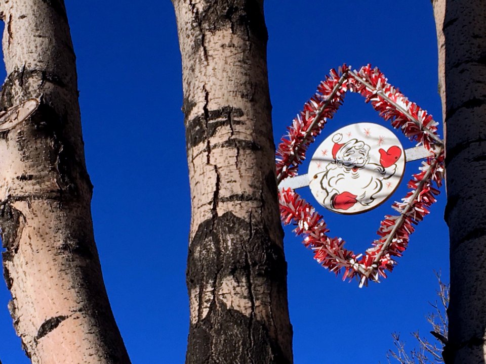 Clear Blue Skies Santa