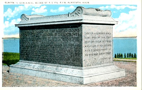 Cenotaph Containing the Bones of the Mayflower Pilgrims photo