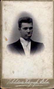 Unknown Finnish Male Portrait in Suit and Wide Tie