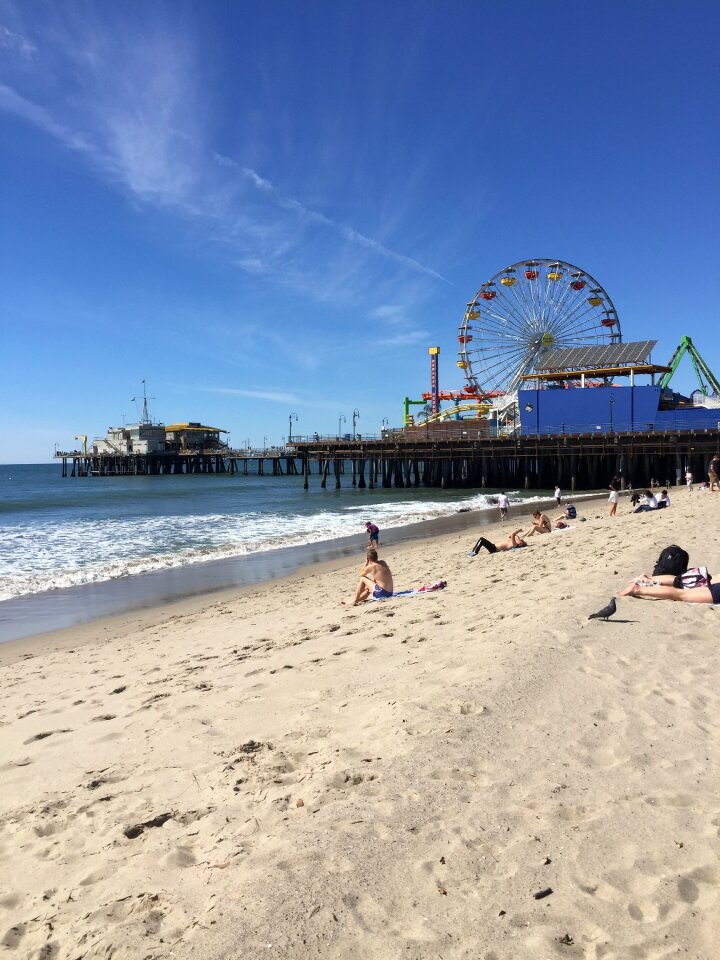 Monica beach ocean