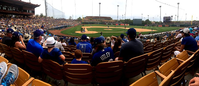 The Stadium is Sparse by 7th inning...