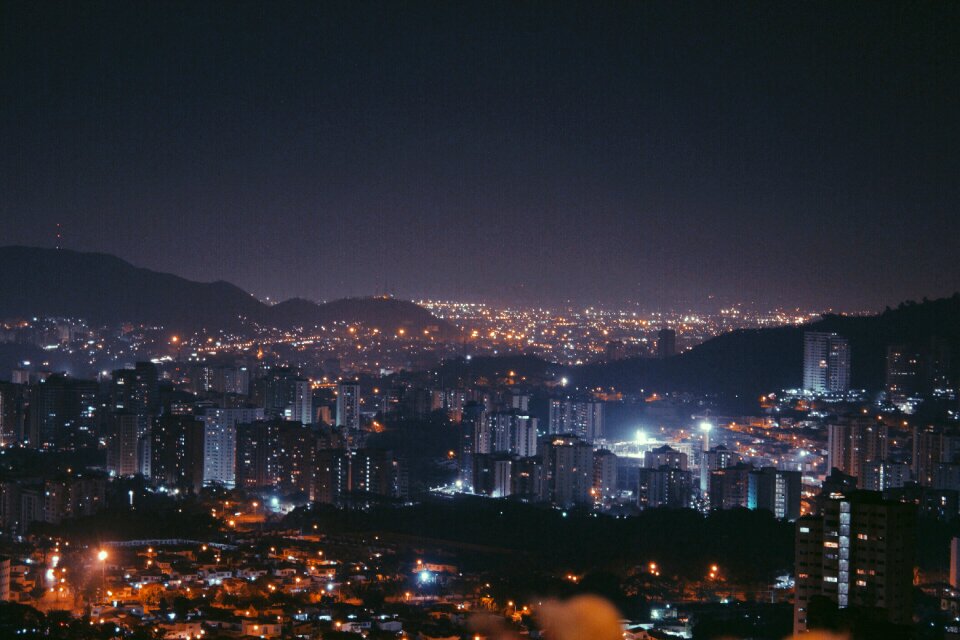 Night illuminated street