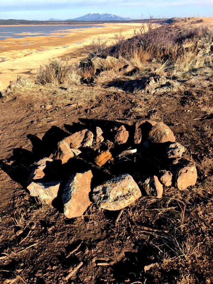 Fire Pit for Watching the Mountain