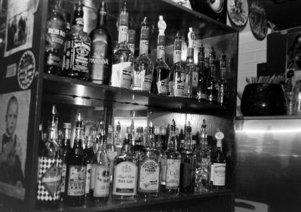 Booze selection in Rusty Angel photo