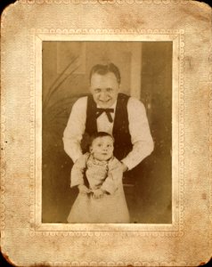 Happy Man and Baby photo