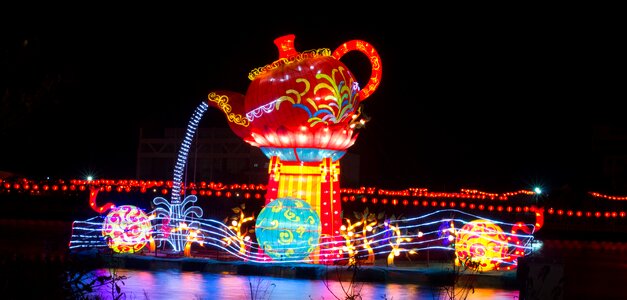 Lantern festival night view Free photos