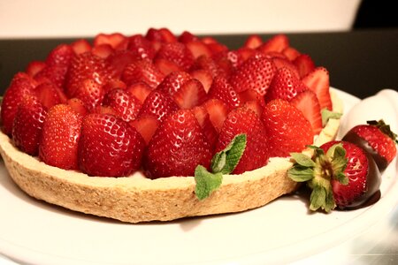 Pie strawberries sweet space