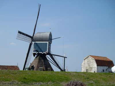 Holland wind mill historic mill photo