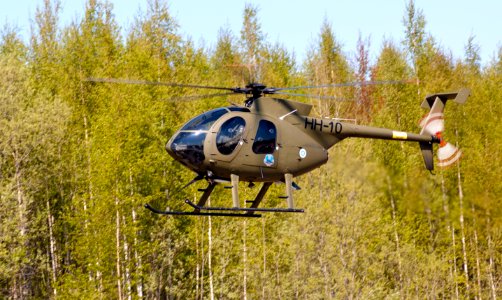 Finnish air force MD-500 helicopter photo
