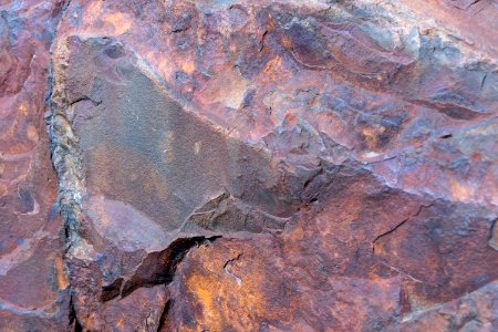 Rust covered rock photo