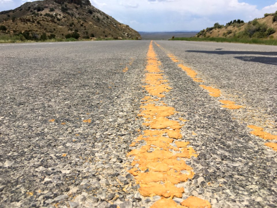 An Empty Highway 9 in Northern New Mexico