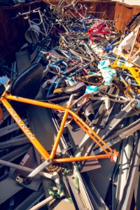 Graveyard of bicycles